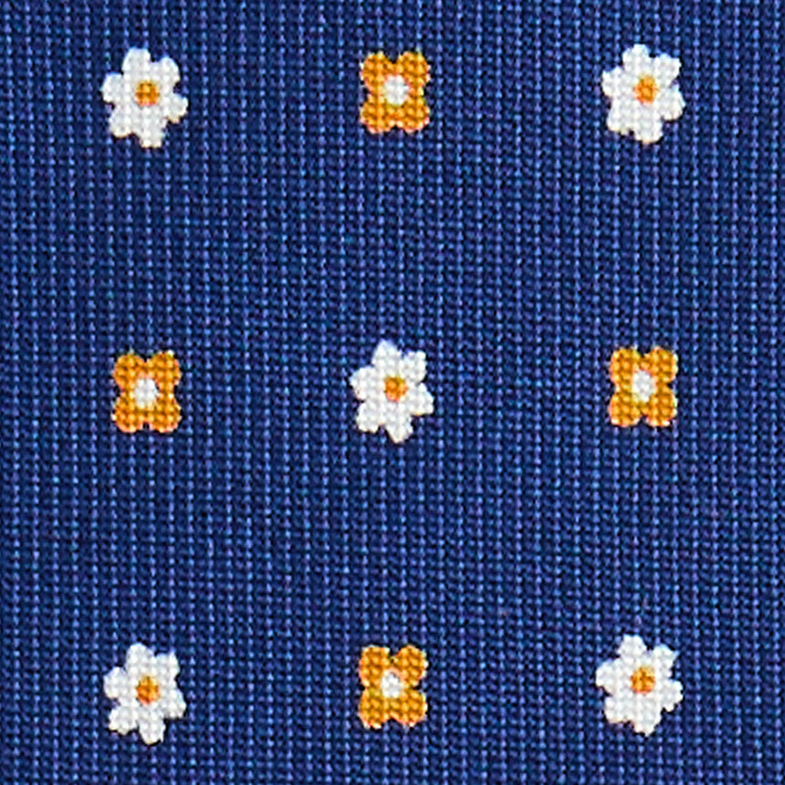 BLUE SARTORIAL 7 CM SILK TIE