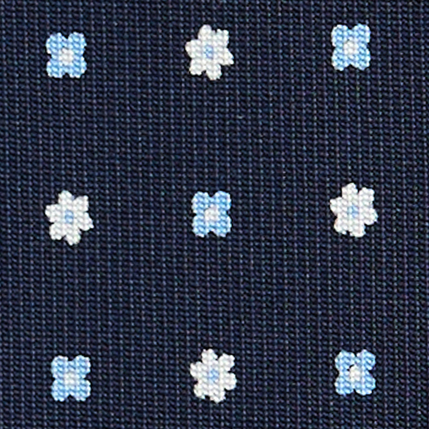 DARK BLUE SARTORIAL 7 CM SILK TIE