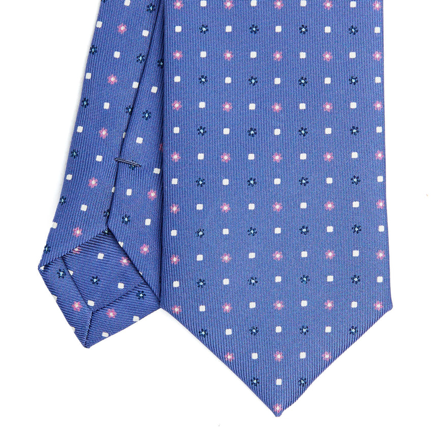 CRAVATTA SARTORIALE 7 CM IN SETA AZZURRO POLVERE