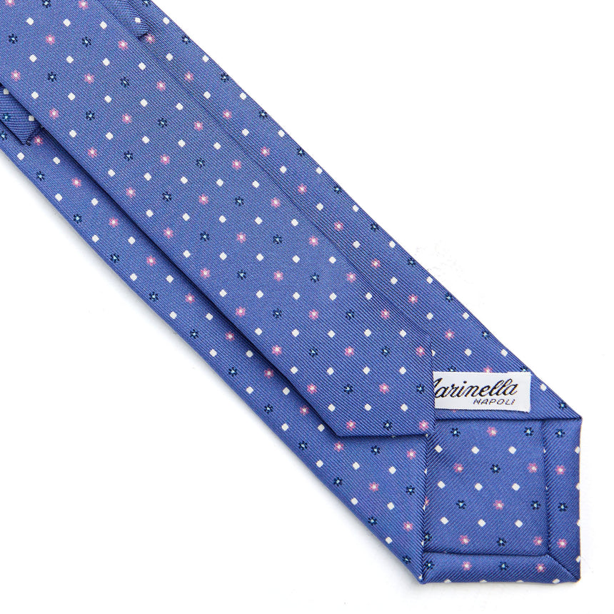 CRAVATTA SARTORIALE 7 CM IN SETA AZZURRO POLVERE