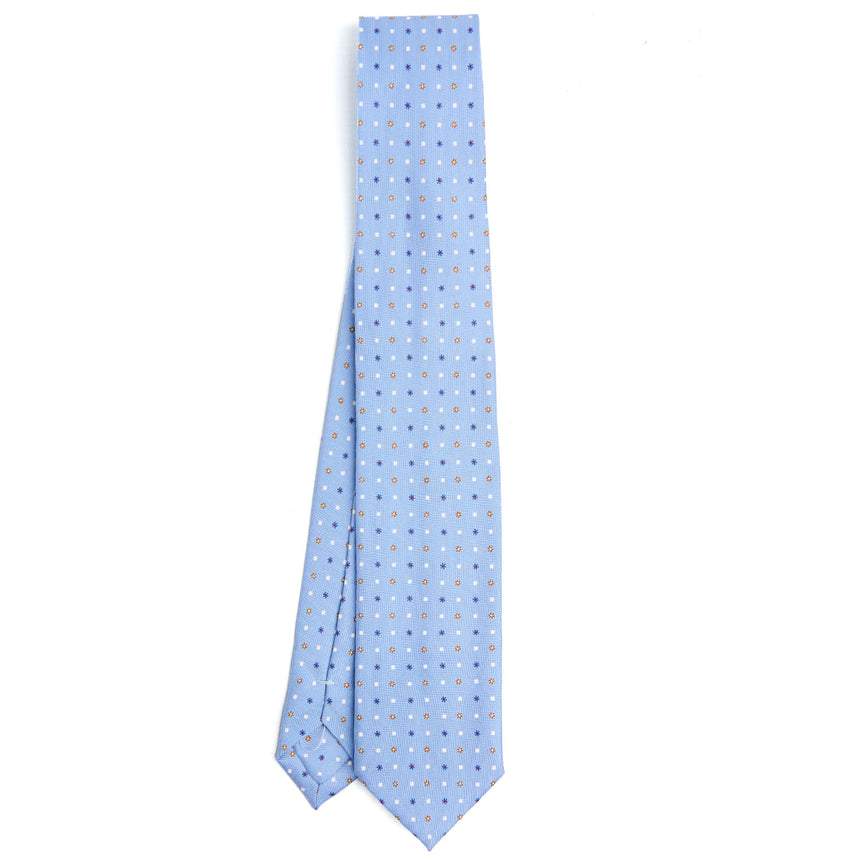 LIGHT BLUE SARTORIAL 7 CM SILK TIE
