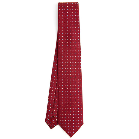 CRAVATTA SARTORIALE 7 CM IN SETA BORDEAUX