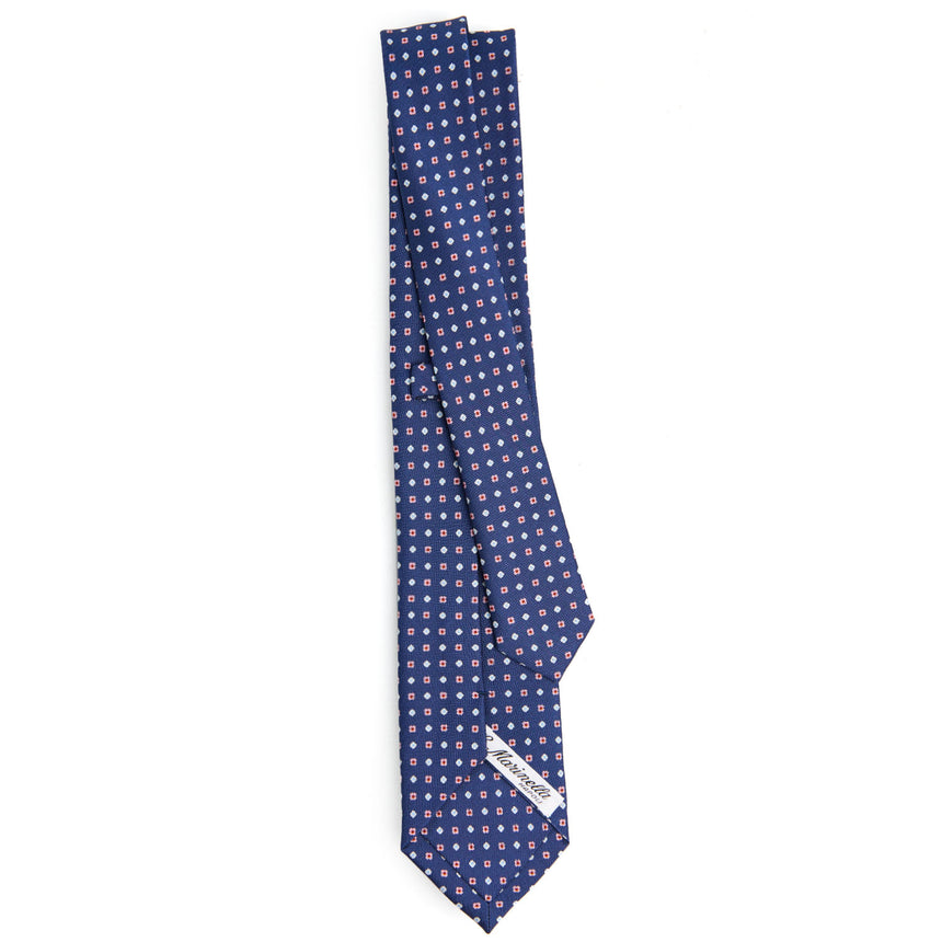BLUE SARTORIAL 7 CM SILK TIE