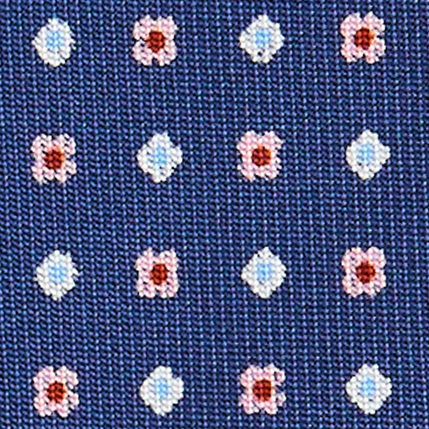 BLUE SARTORIAL 7 CM SILK TIE