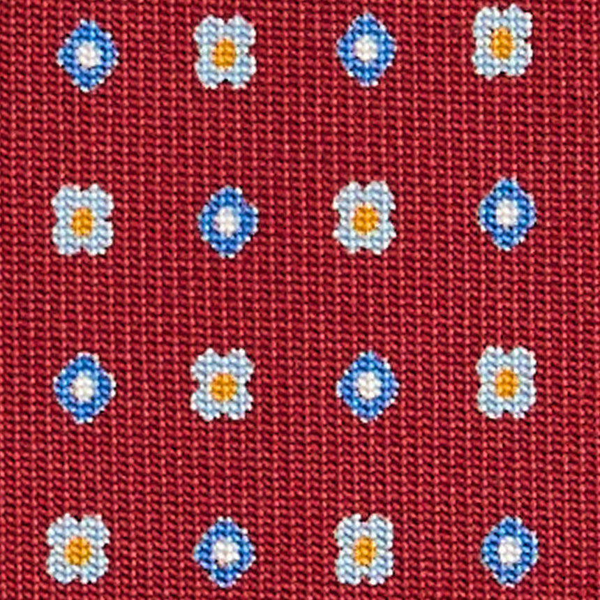 BURGUNDY SARTORIAL 7 CM SILK TIE