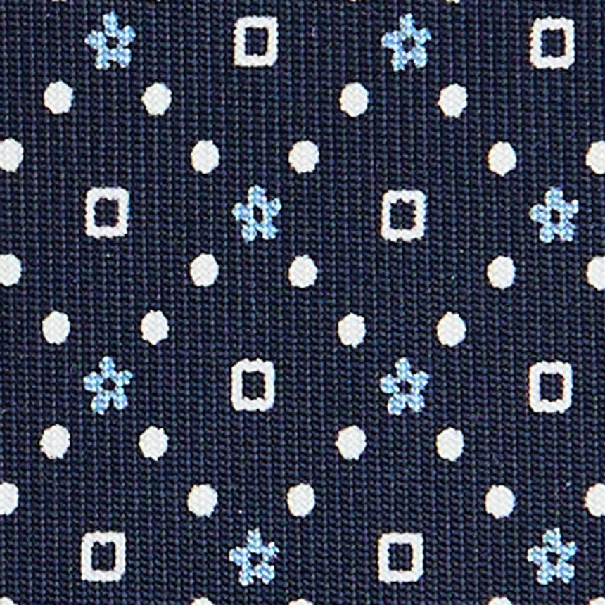dark_blue_sartorial_7_cm_silk_tie_small_flower_pattern_fabric_detail