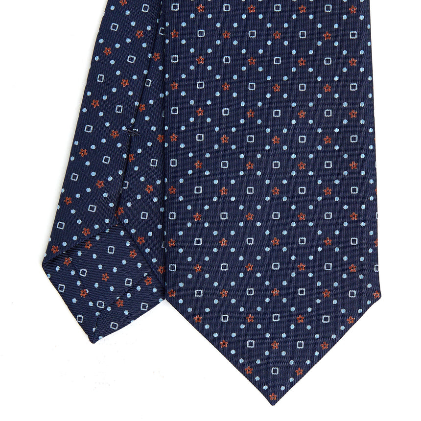 DARK BLUE SARTORIAL 7 CM SILK TIE
