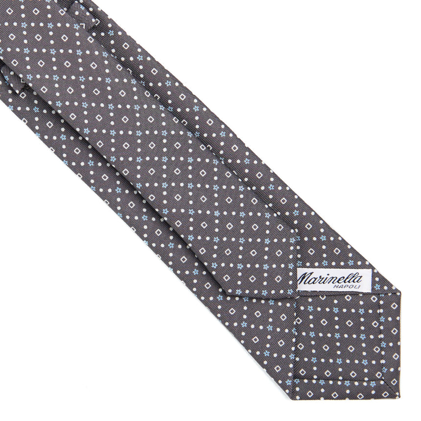 DARK GREY SARTORIAL 7 CM SILK TIE