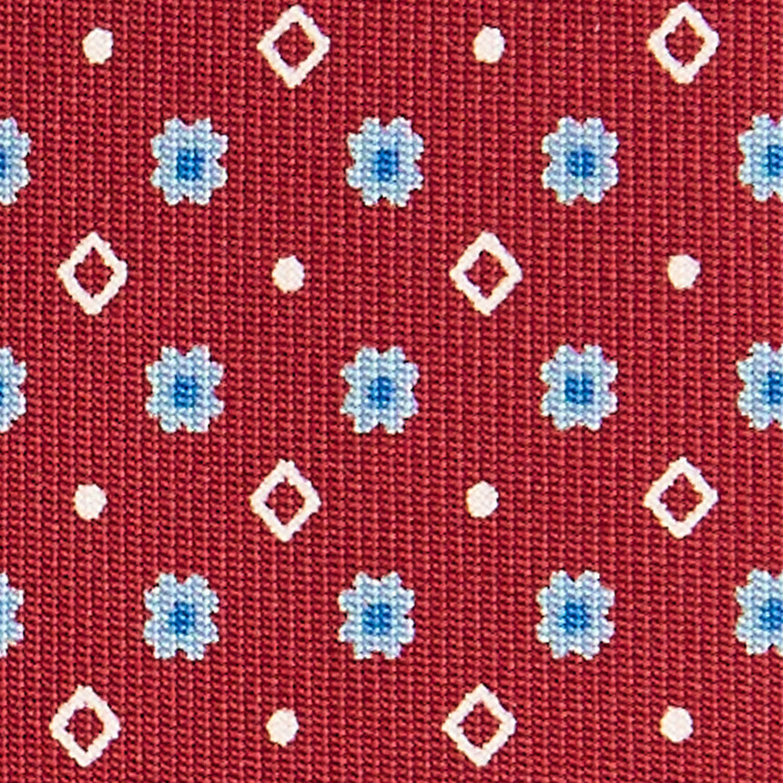 BURGUNDY SARTORIAL 7 CM SILK TIE