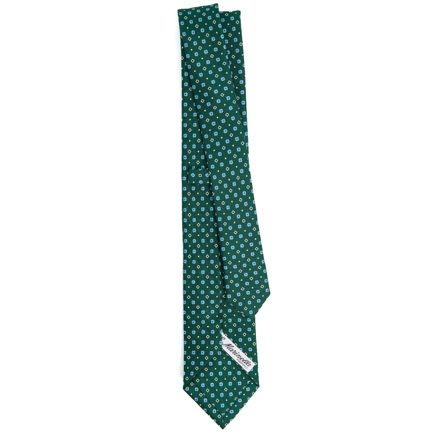 DARK GREEN SARTORIAL 7 CM SILK TIE