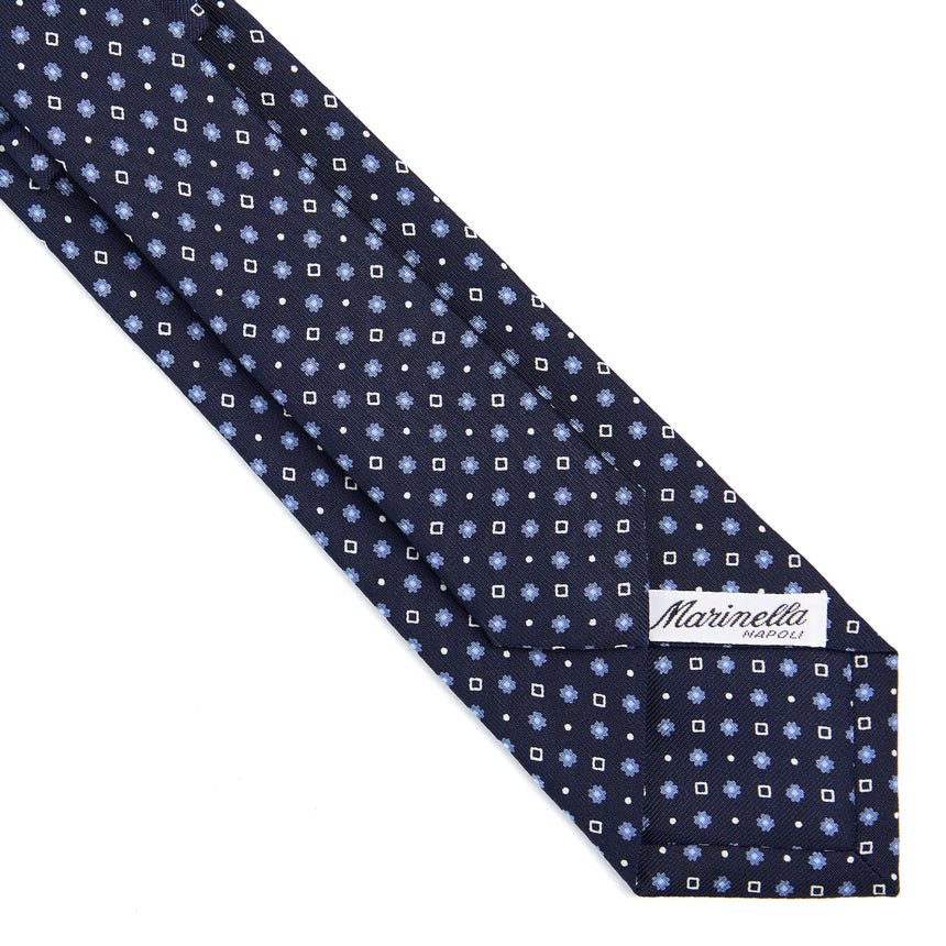 DARK BLUE SARTORIAL 7 CM SILK TIE