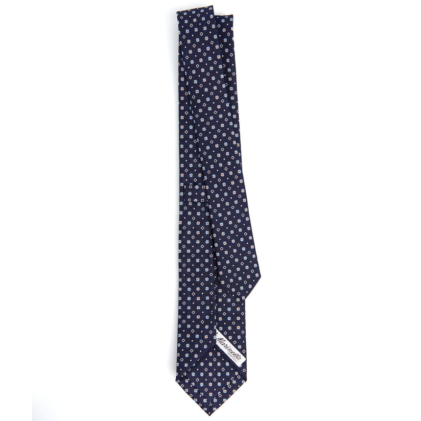 DARK BLUE SARTORIAL 7 CM SILK TIE