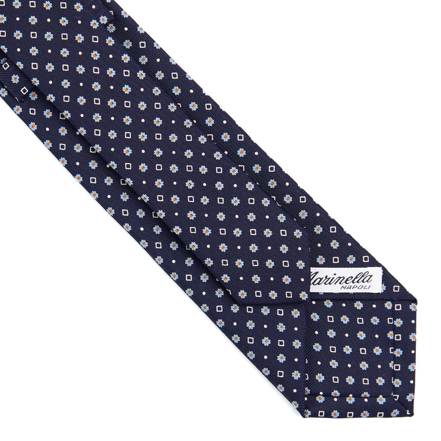 DARK BLUE SARTORIAL 7 CM SILK TIE