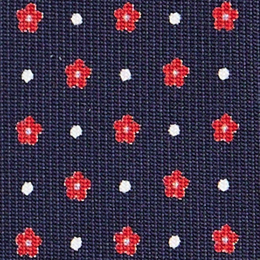 DARK BLUE SARTORIAL 7 CM SILK TIE