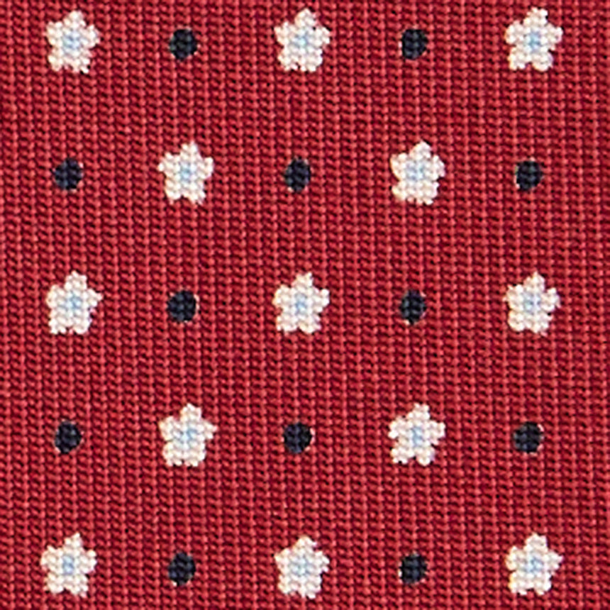 BURGUNDY SARTORIAL 7 CM SILK TIE