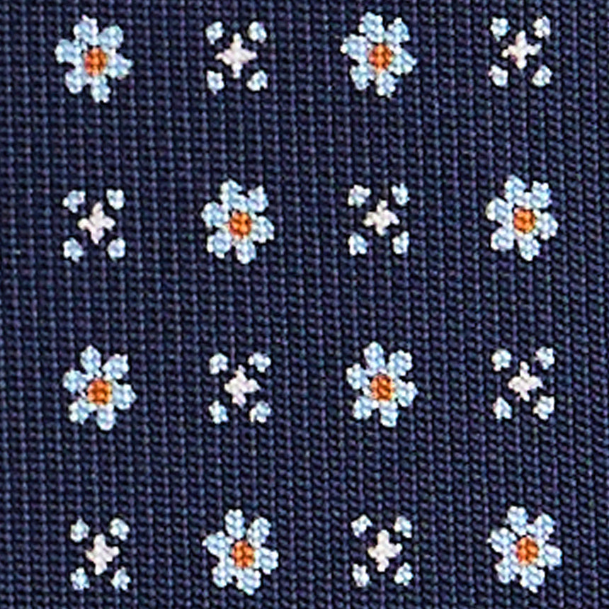 DARK BLUE SARTORIAL 7 CM SILK TIE