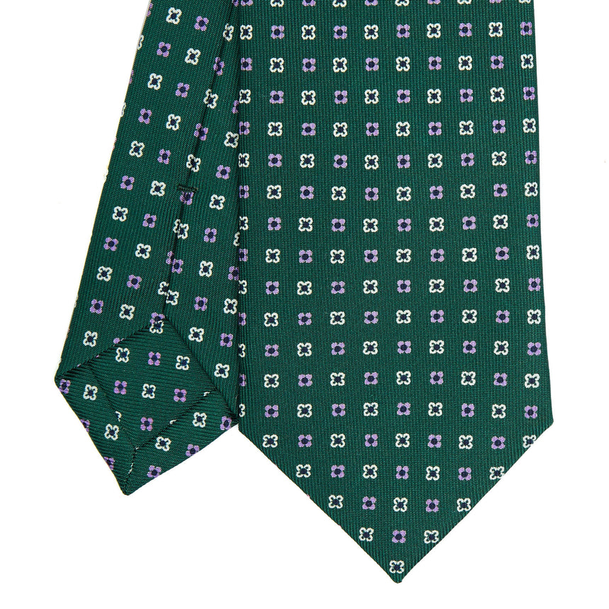 DARK GREEN SARTORIAL 7 CM SILK TIE
