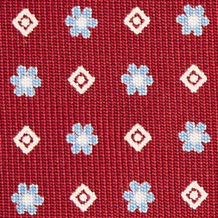 BURGUNDY SARTORIAL 7 CM SILK TIE