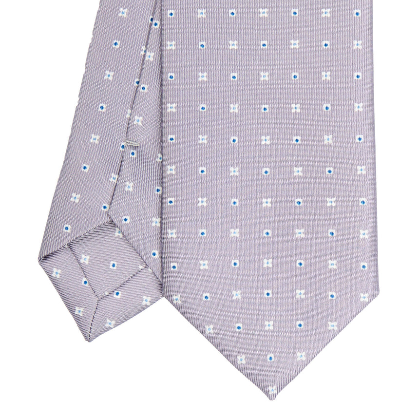 LIGHT GREY SARTORIAL 7 CM SILK TIE