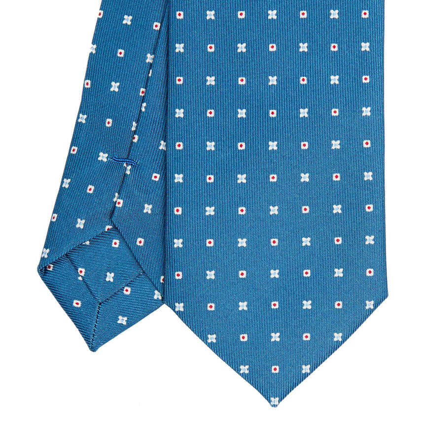 MID BLUE SARTORIAL 7 CM SILK TIE