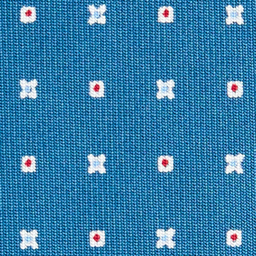 MID BLUE SARTORIAL 7 CM SILK TIE