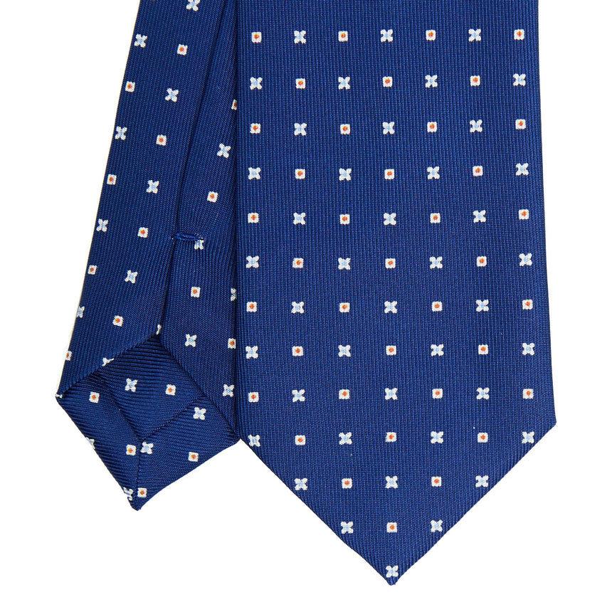 BLUE SARTORIAL 7 CM SILK TIE