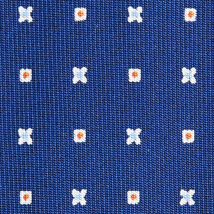 BLUE SARTORIAL 7 CM SILK TIE