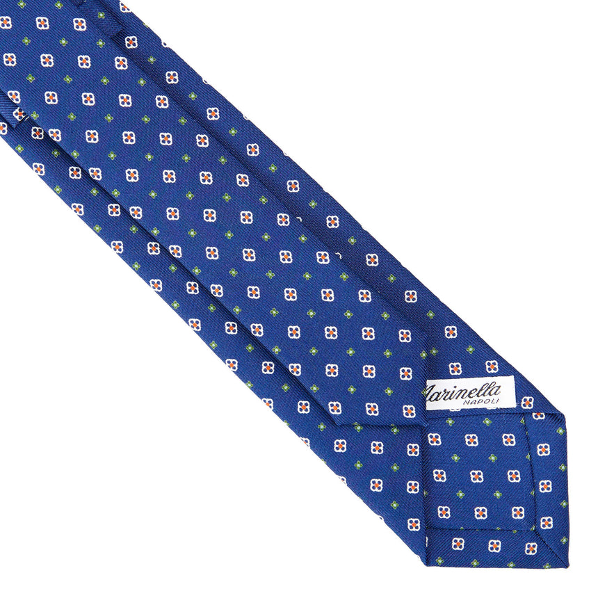 BLUE SARTORIAL 7 CM SILK TIE