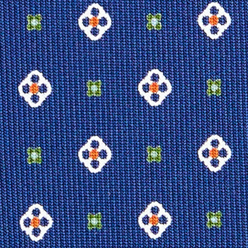 BLUE SARTORIAL 7 CM SILK TIE