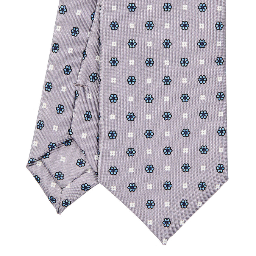 LIGHT GREY SARTORIAL 7 CM SILK TIE