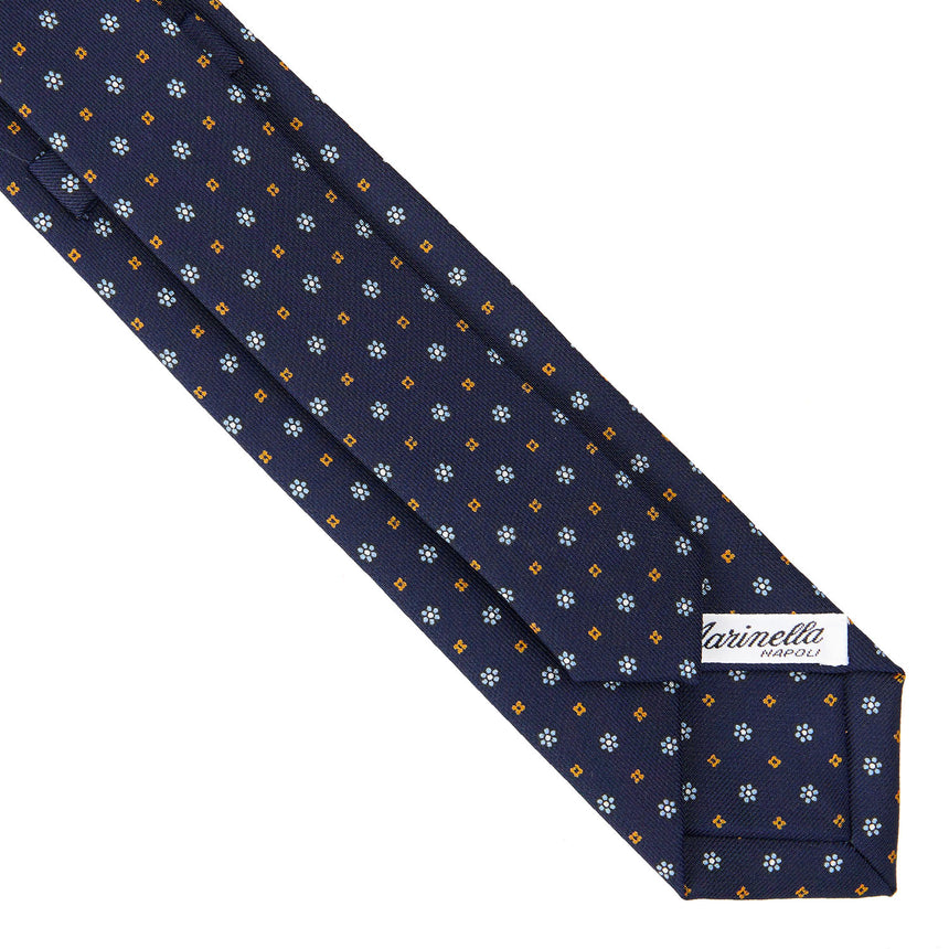 DARK BLUE SARTORIAL 7 CM SILK TIE