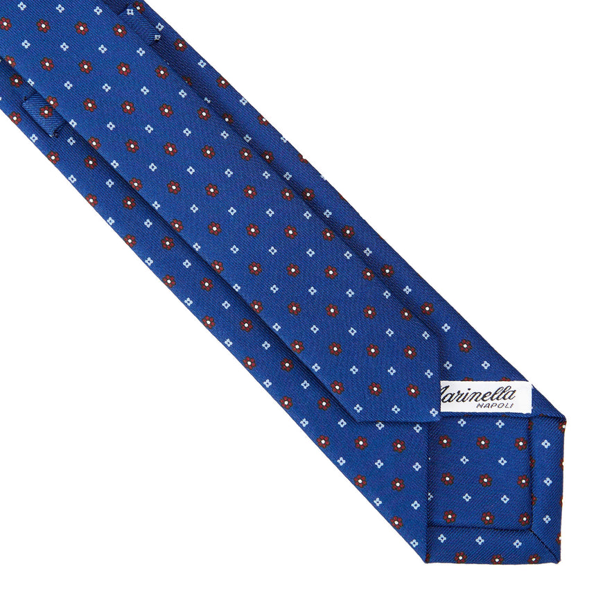 BLUE SARTORIAL 7 CM SILK TIE