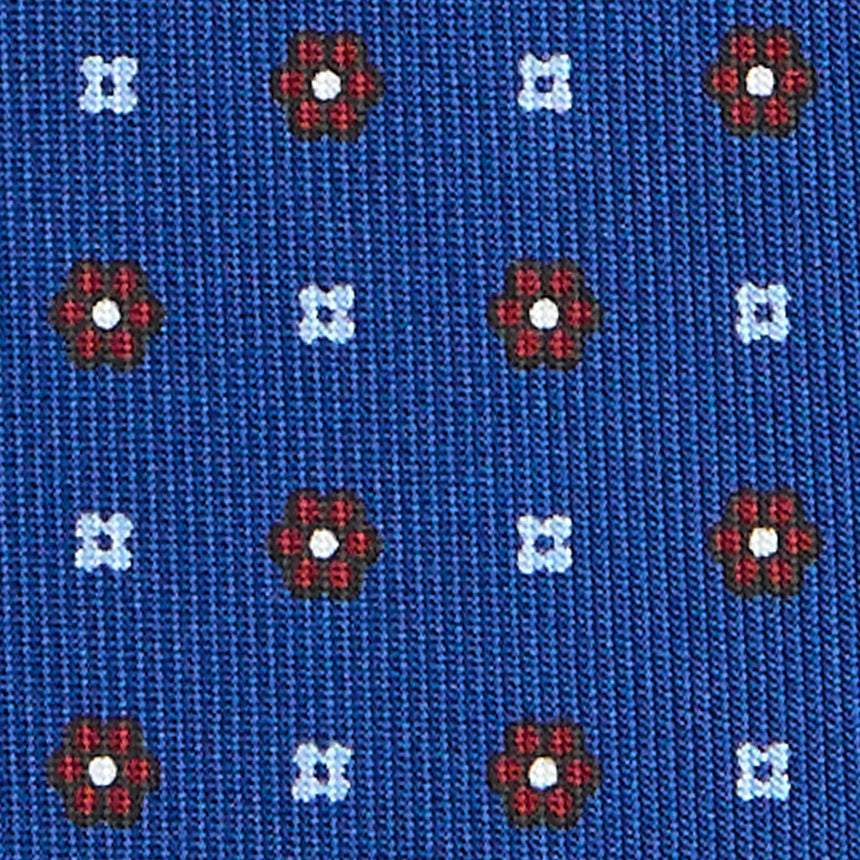 BLUE SARTORIAL 7 CM SILK TIE