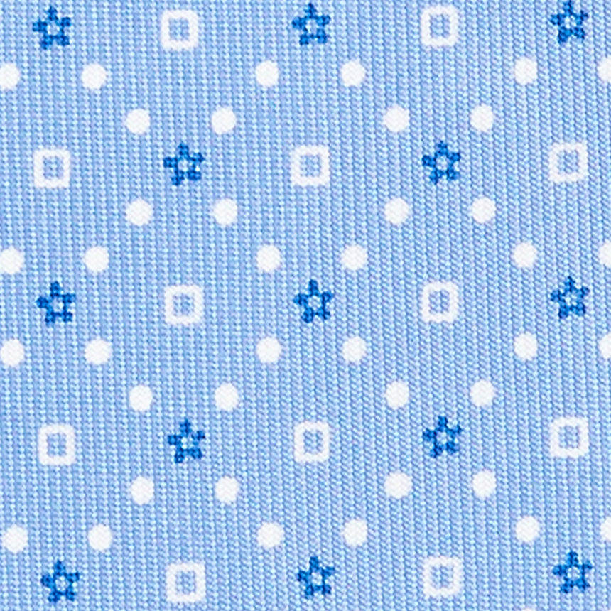 CRAVATTA SARTORIALE 7 CM IN SETA AZZURRA