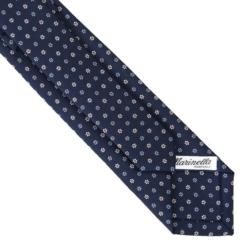 DARK BLUE SARTORIAL 7 CM SILK TIE