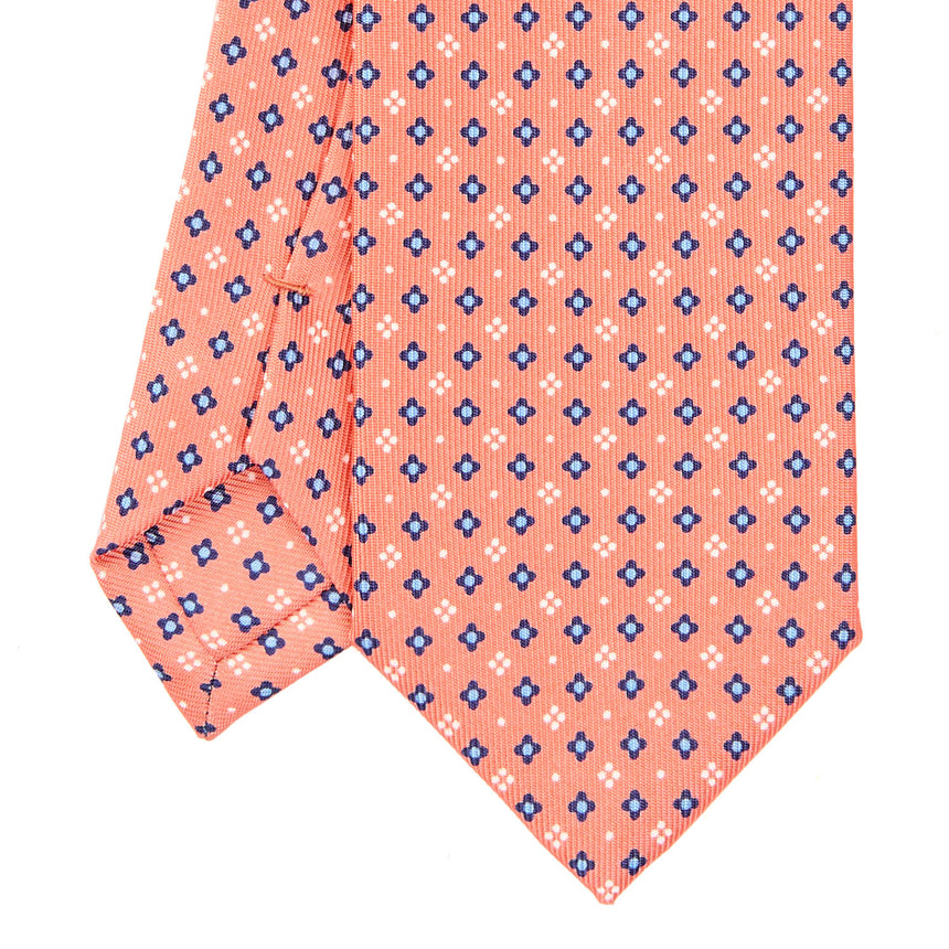 CRAVATTA SARTORIALE 7 CM IN SETA ARANCIONE