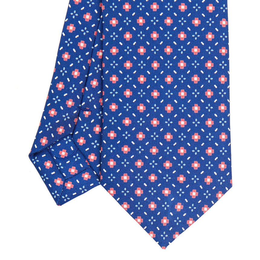 BLUE SARTORIAL 7 CM SILK TIE