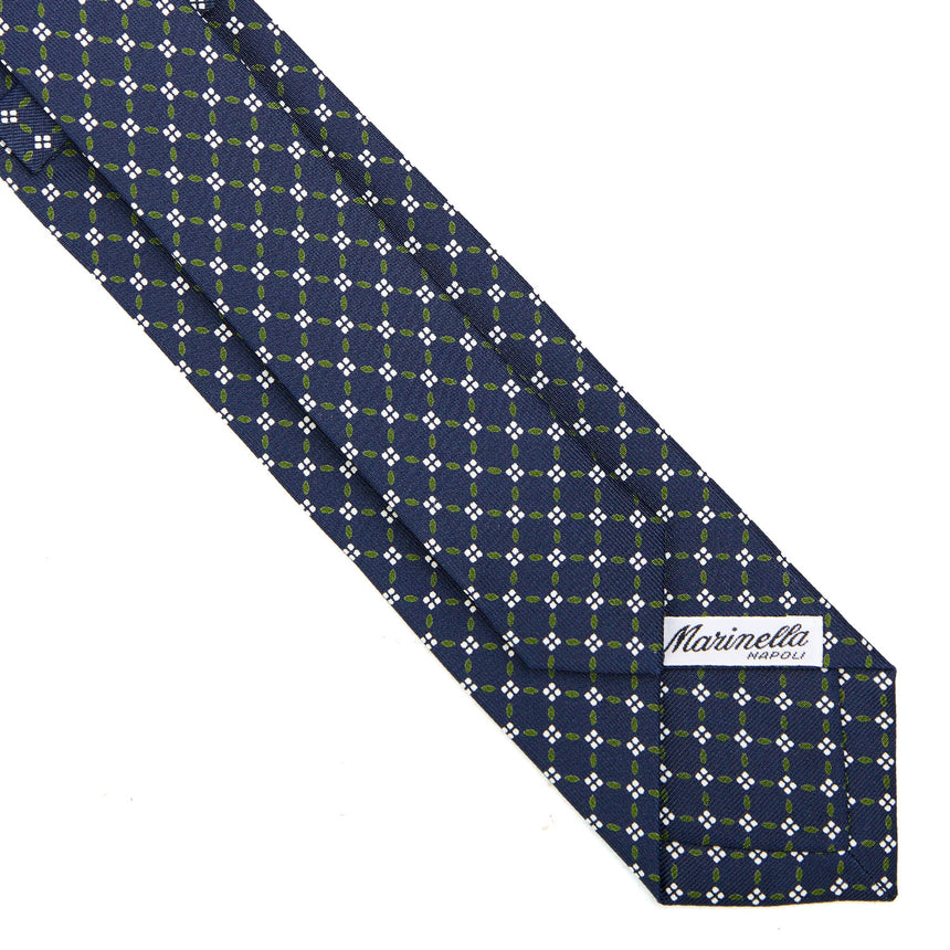 CRAVATTA SARTORIALE 7 CM IN SETA BLU SCURO