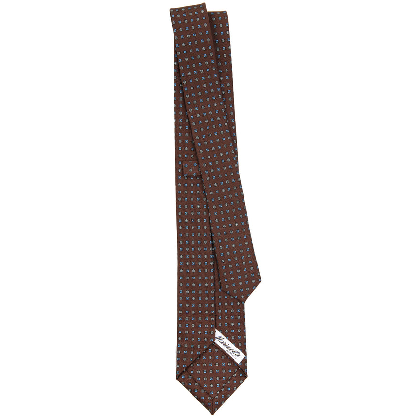 DARK BROWN SARTORIAL 7 CM SILK TIE