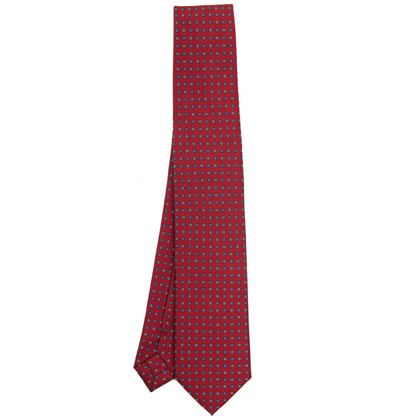 CRAVATTA SARTORIALE 7 CM IN SETA BORDEAUX