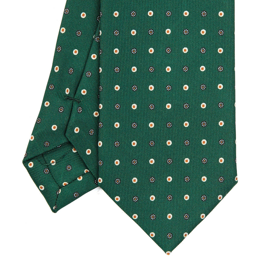 DARK GREEN SARTORIAL 7 CM SILK TIE