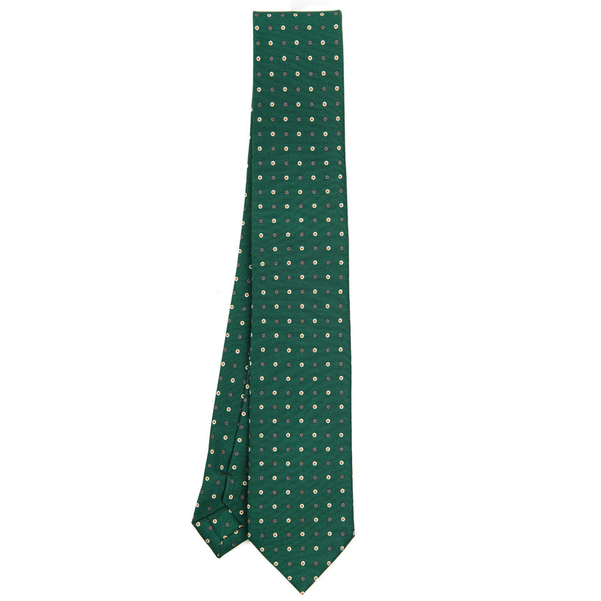 DARK GREEN SARTORIAL 7 CM SILK TIE