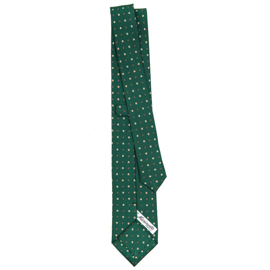 DARK GREEN SARTORIAL 7 CM SILK TIE