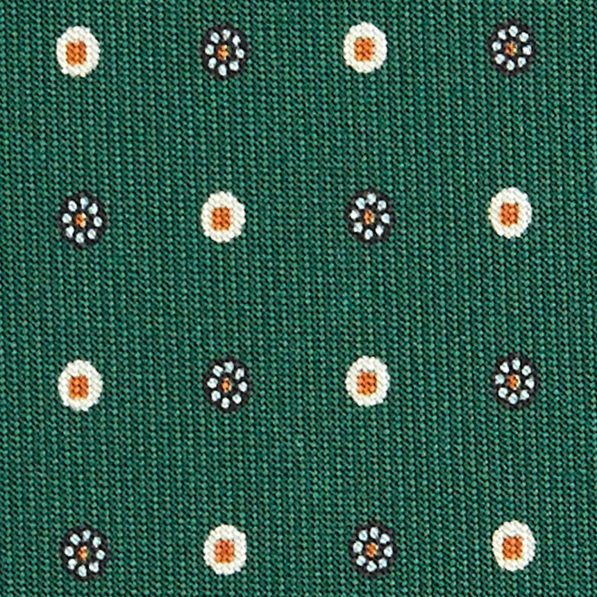 DARK GREEN SARTORIAL 7 CM SILK TIE