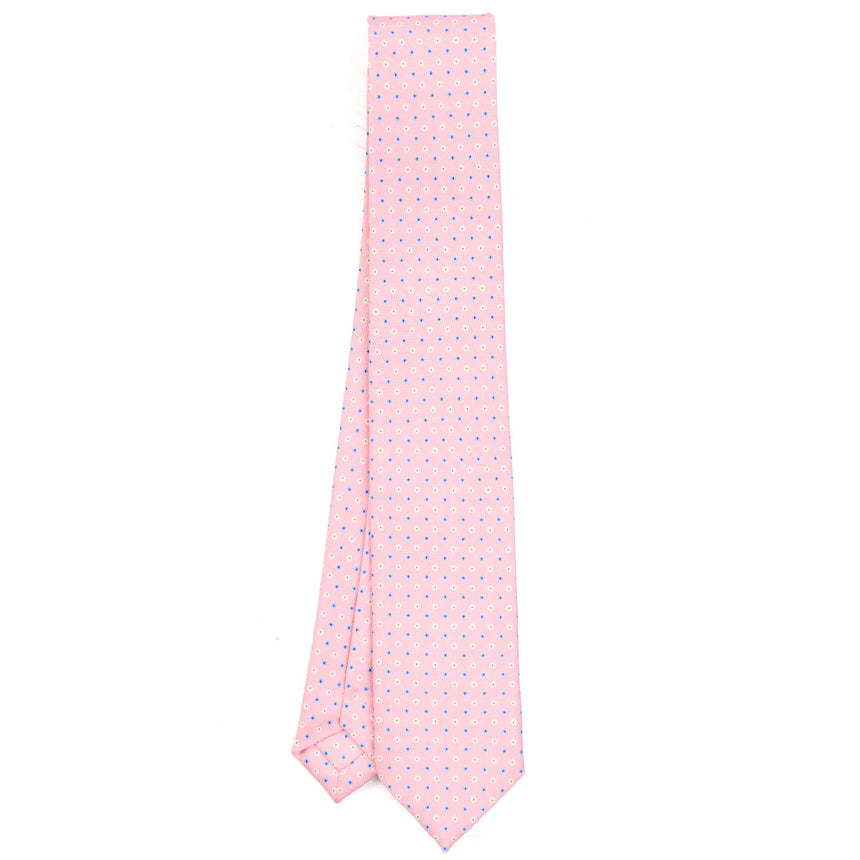 CRAVATTA SARTORIALE 7 CM IN SETA ROSA