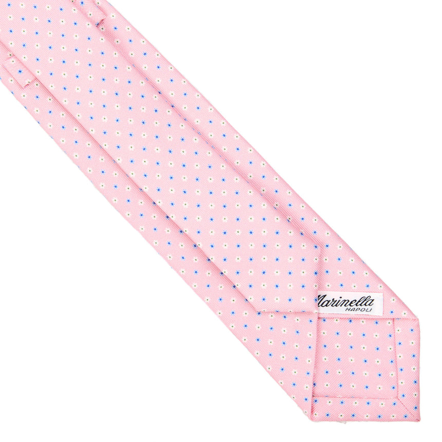 CRAVATTA SARTORIALE 7 CM IN SETA ROSA