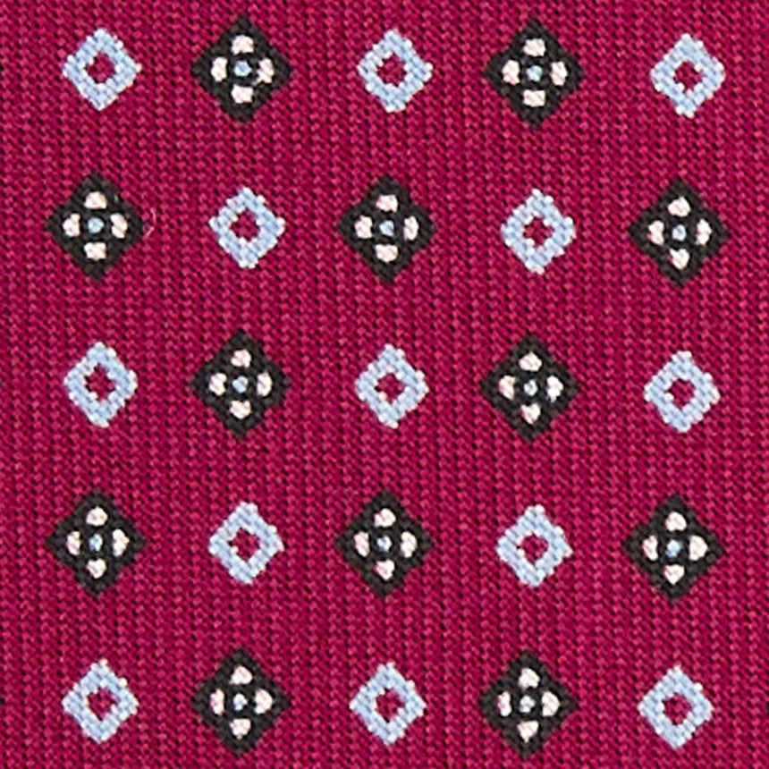 CRAVATTA SARTORIALE 7 CM IN SETA BORDEAUX