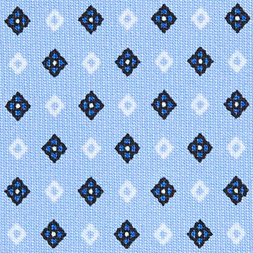 CRAVATTA SARTORIALE 7 CM IN SETA AZZURRO 