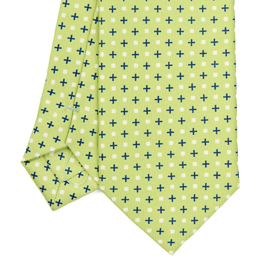 CRAVATTA SARTORIALE 7 CM IN SETA VERDE CHIARO