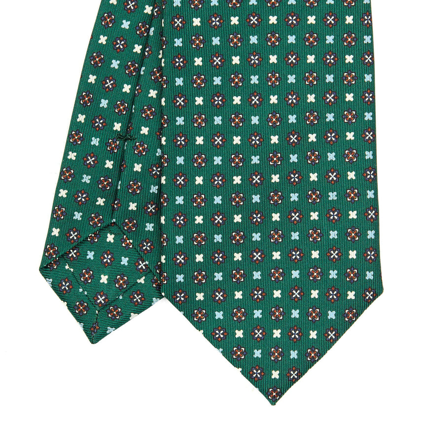 DARK GREEN SARTORIAL 7 CM SILK TIE